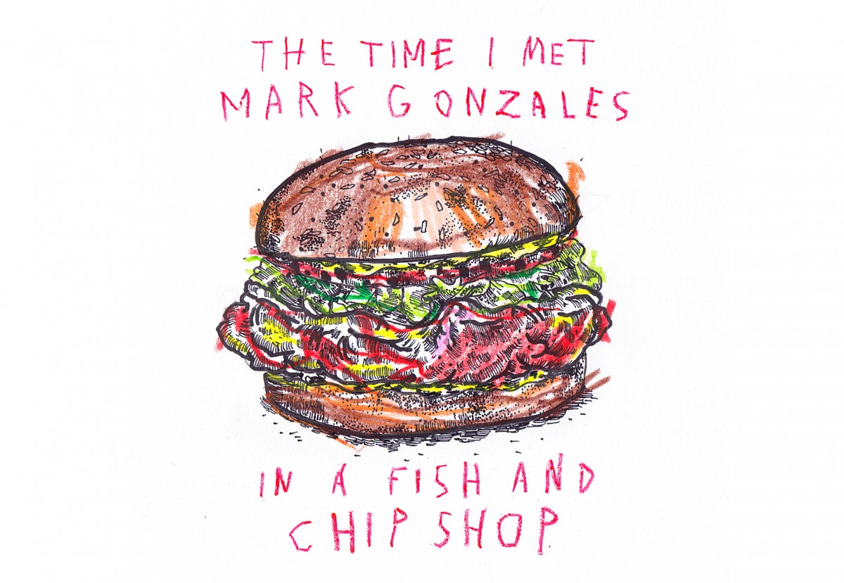 THE TIME I MET MARK GONZALES… - In a Fish & Chip shop